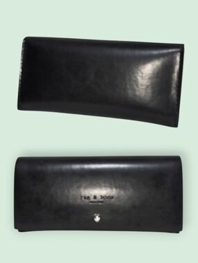 Rag & Bone Black Leather Eyeglass Case Only